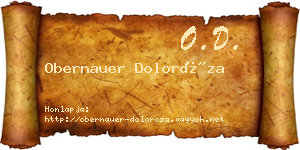 Obernauer Doloróza névjegykártya